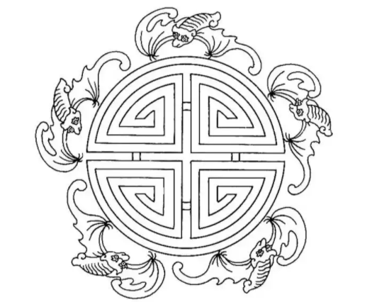 石柱中式传统吉祥图案纹理